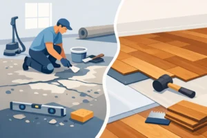 subfloor preparation for new flooring featured