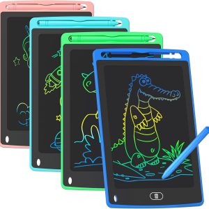 4 Pack LCD Writing Tablet for Kids, 8.5 Inch Colorful Doodle Board Drawing Tablet